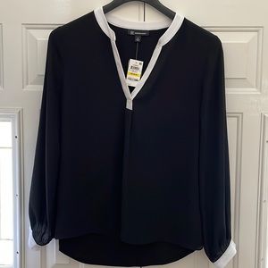 INC- blouse- medium-black